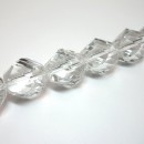17x19mm crystal clear twist faceted round